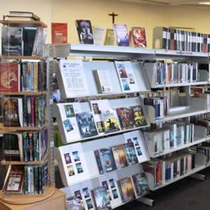 Non-fiction dominates the central space of the LRC