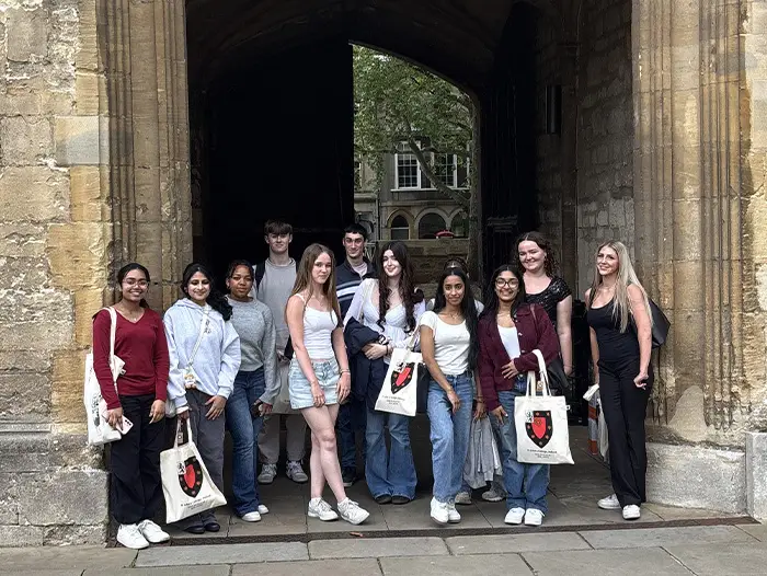 Year 12 Students outside St John's College